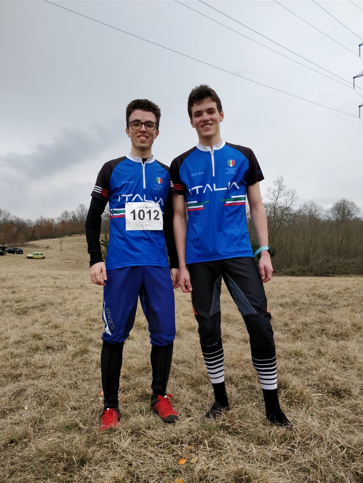 Alberto e Lorenzo con i nazionali!